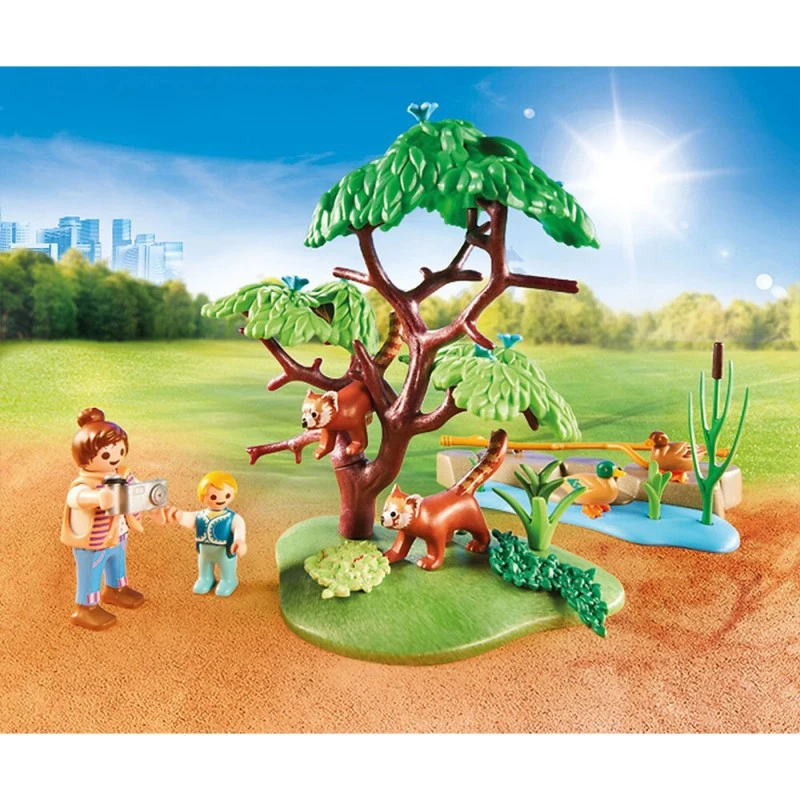 Playmobil Кът на червената панда, Red Panda Habitat, 70344